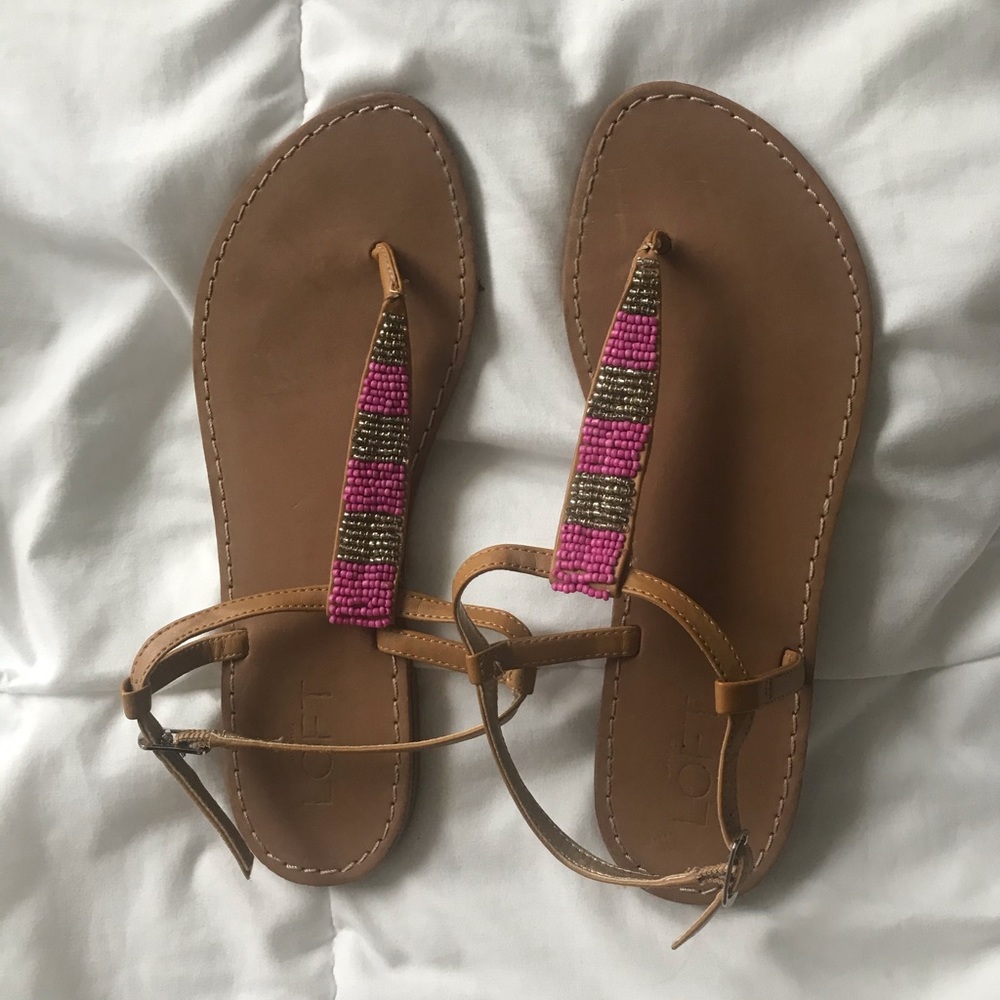 LOFT sandals.